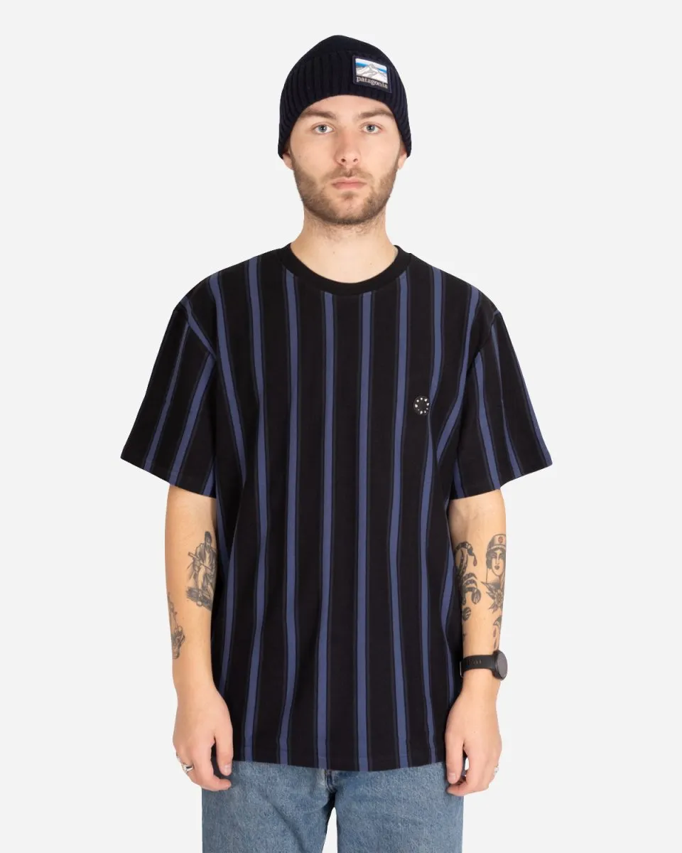 Century Stripe Tee - Black