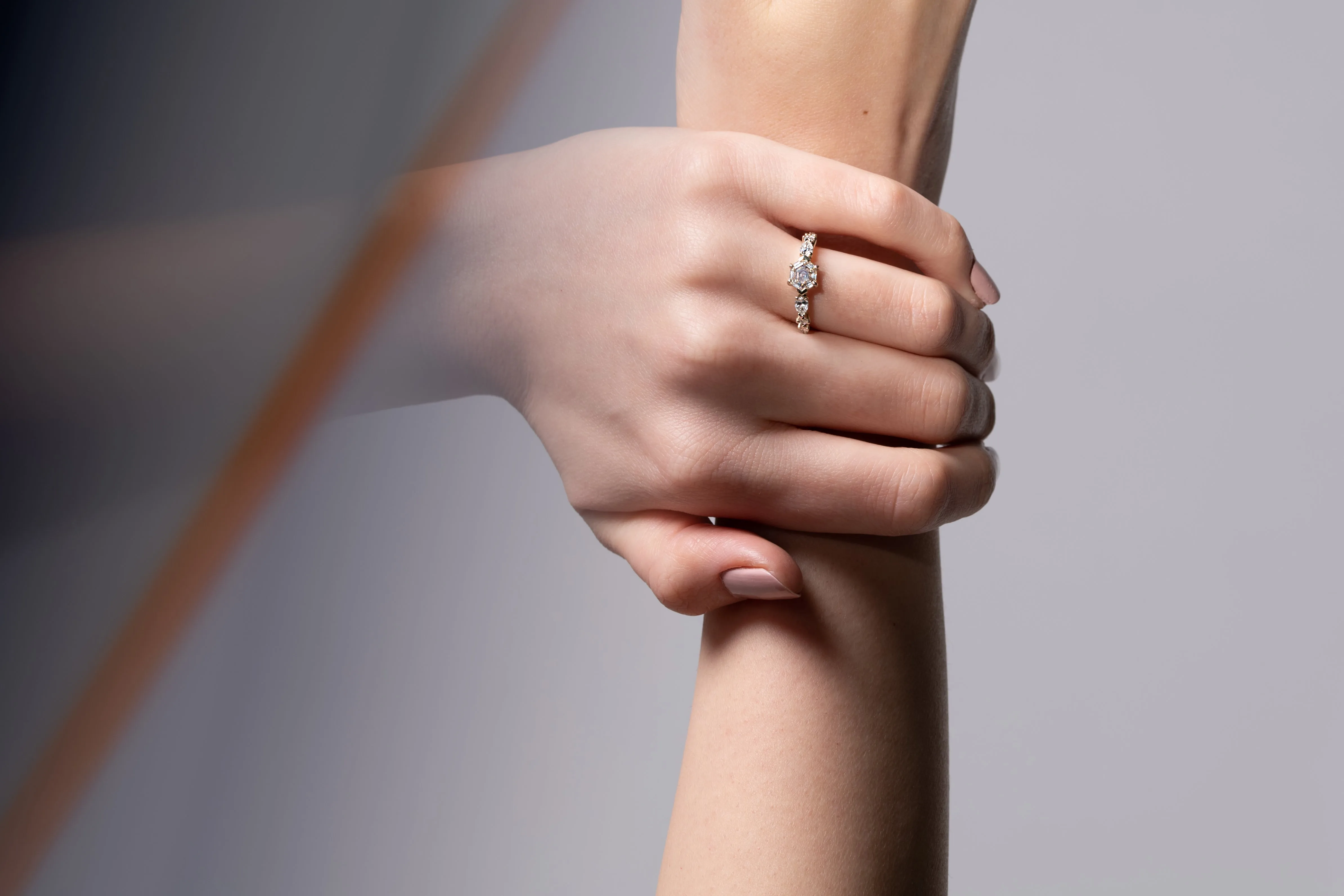 Champagne Hex and Pears / Ring