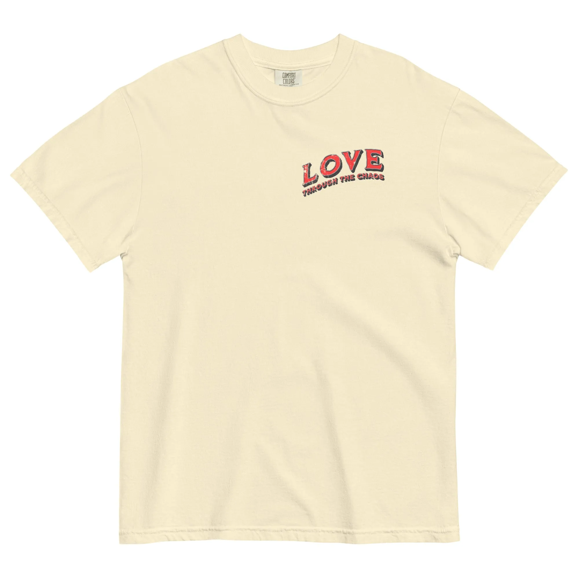 Chaotic Love Unisex Garment-Dyed Heavyweight T-shirt