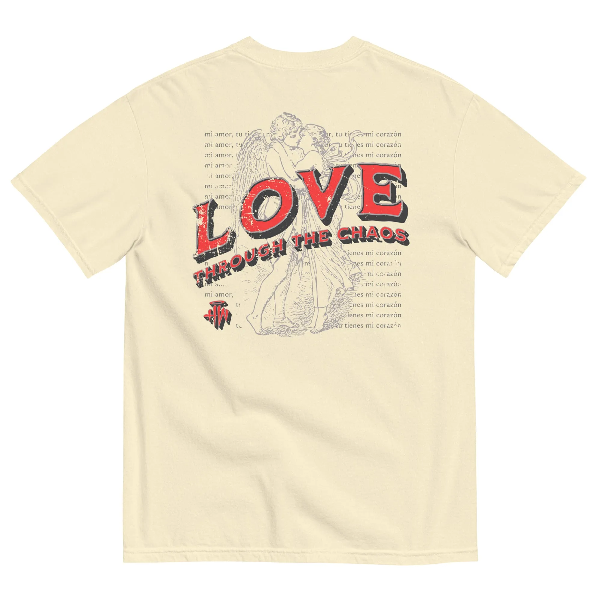 Chaotic Love Unisex Garment-Dyed Heavyweight T-shirt
