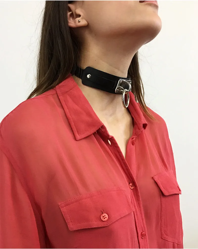 Choker Collar (1.25") - Black   More Colors