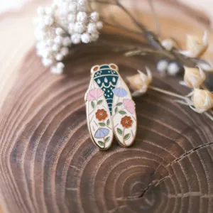 Cicada Enamel Pin by Justine Gilbuena