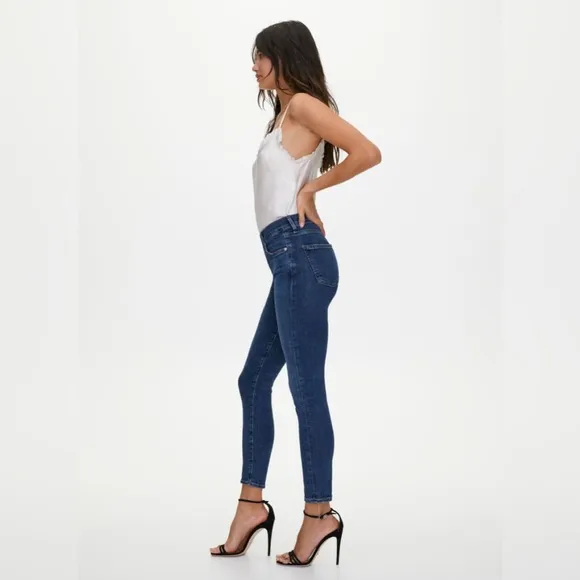 Citizens Of Humanity Rocket Jeans Women's 28 Blue Denim High-Rise Crop Skinny