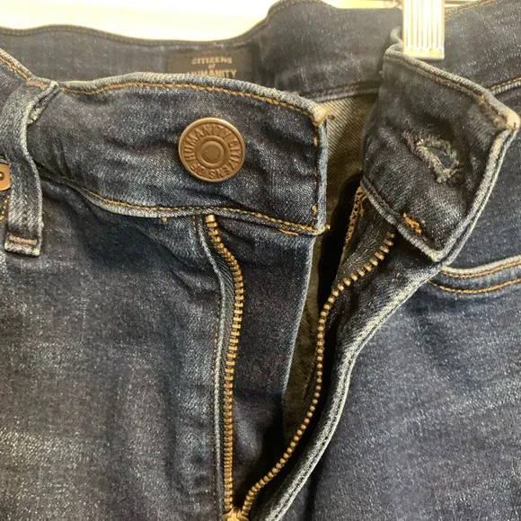 Citizens Of Humanity Rocket Jeans Women's 28 Blue Denim High-Rise Crop Skinny