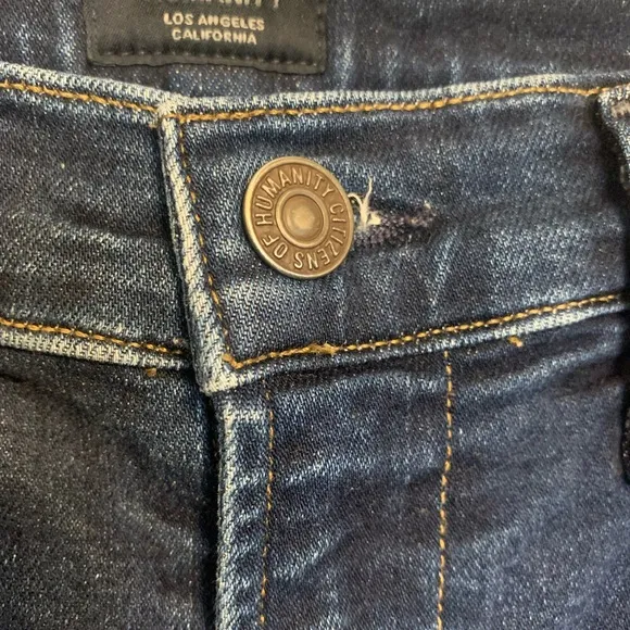 Citizens Of Humanity Rocket Jeans Women's 28 Blue Denim High-Rise Crop Skinny
