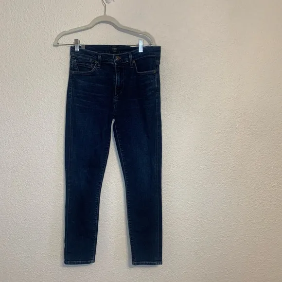 Citizens Of Humanity Rocket Jeans Women's 28 Blue Denim High-Rise Crop Skinny