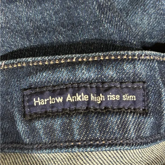Citizens of Humanity‎ Size 28 Harlow Ankle High Rise Slim Denim Jeans Frayed Hem