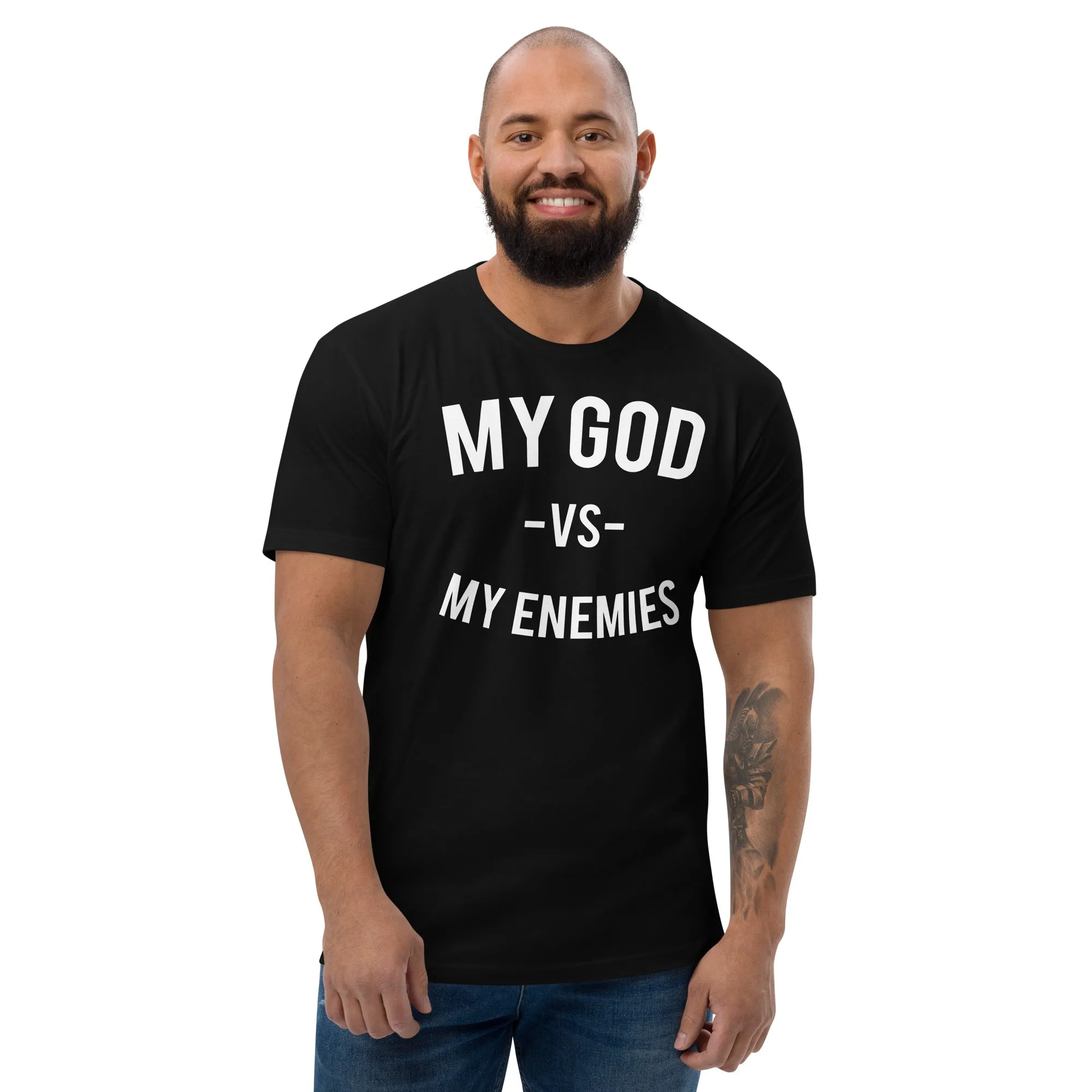 Classic My God VS My Enemies Black T-Shirt