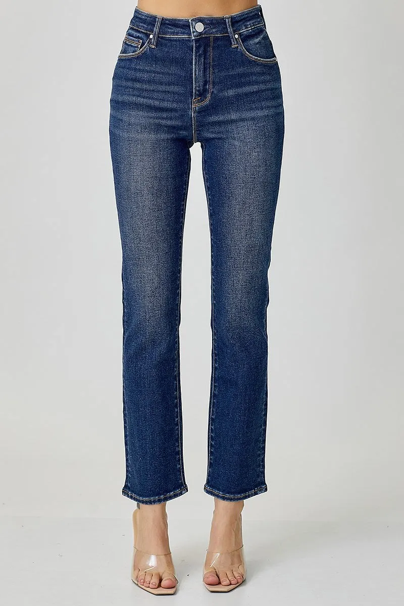 Cooper Risen Mid Rise Straight Jeans