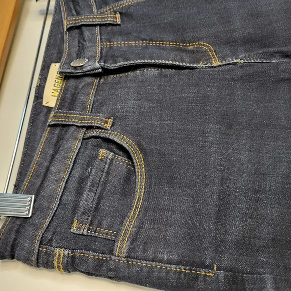 COPY - L'AGENCE Size 24 Women's High Rise Skinny Margot Dark Wash Prime Blue Je…