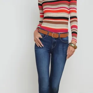 COPY - L'AGENCE Size 24 Women's High Rise Skinny Margot Dark Wash Prime Blue Je…