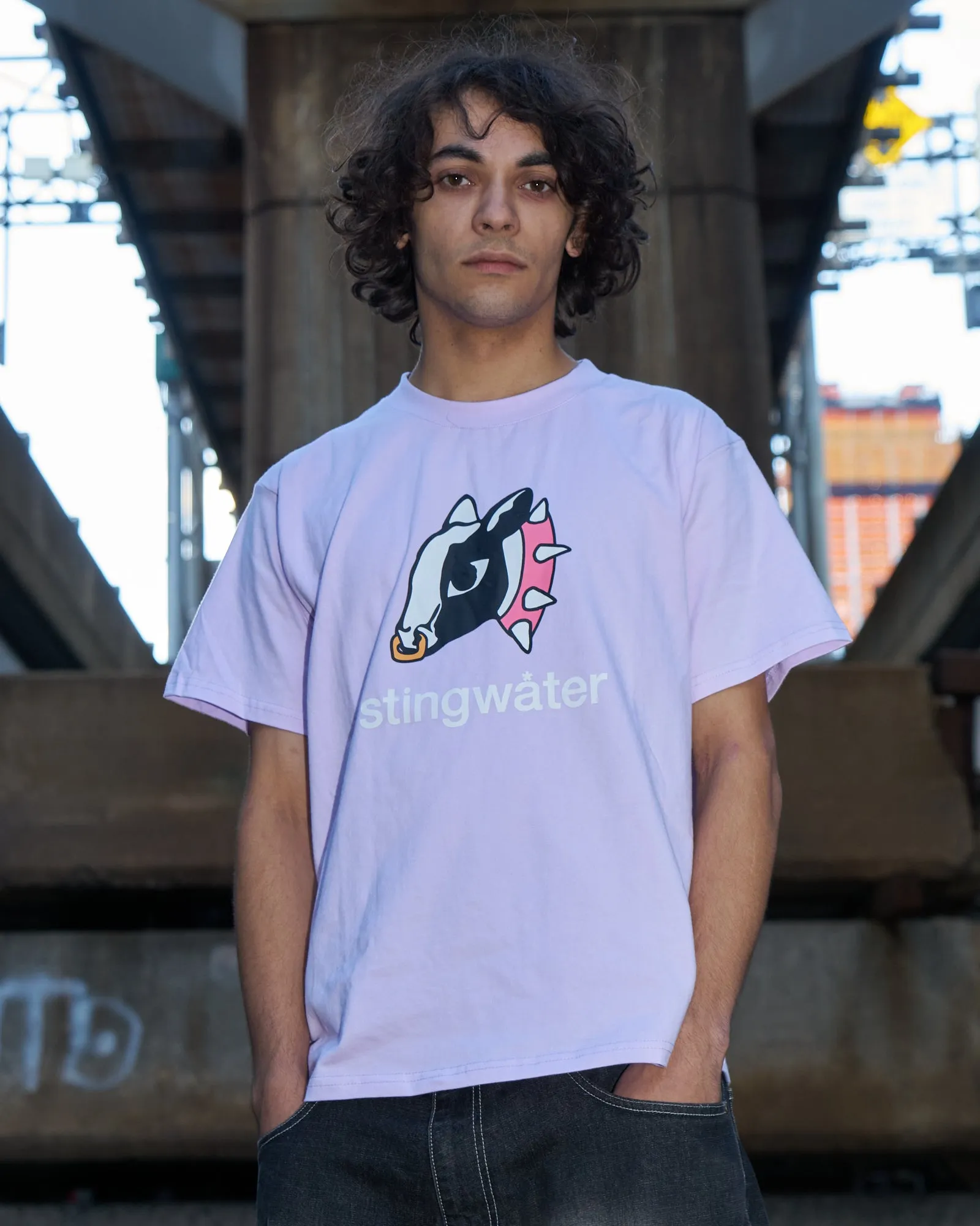 Cow Head T-Shirt Lavender