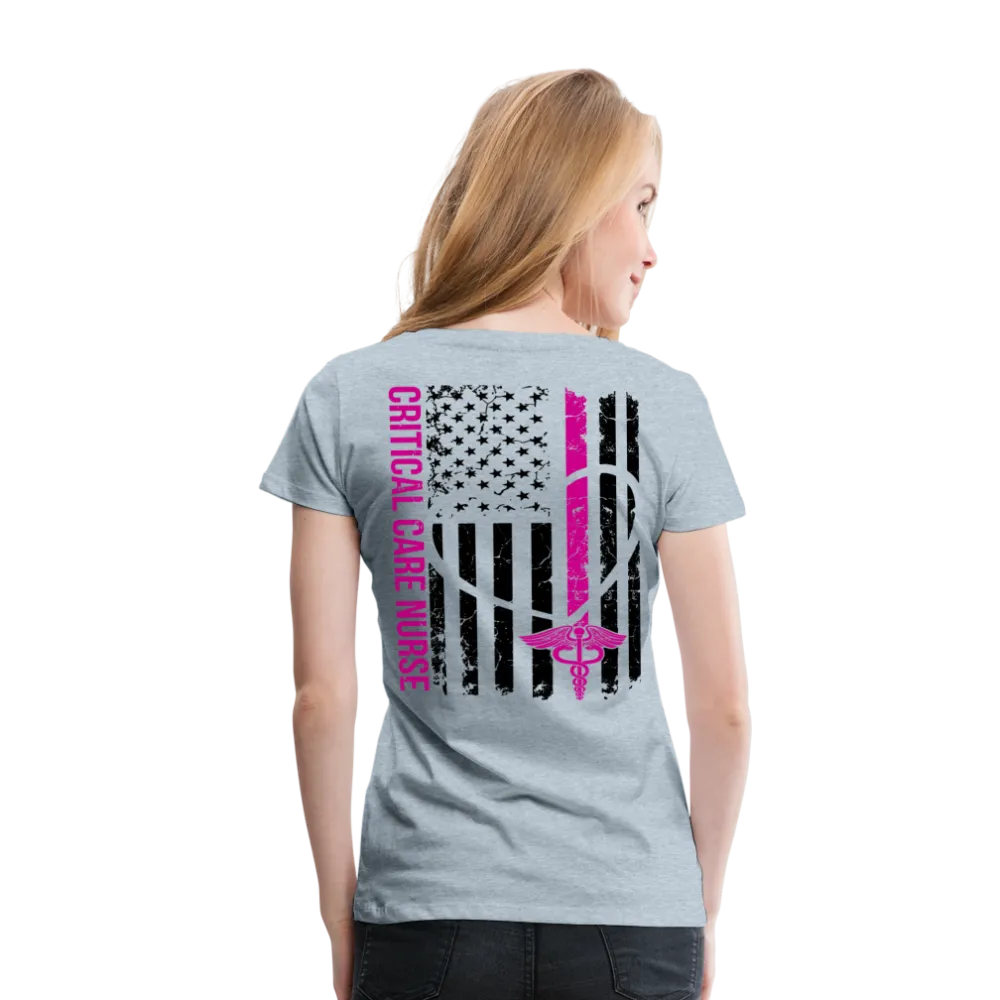 Critical Care Nurse Women’s Premium T-Shirt (CK1838)