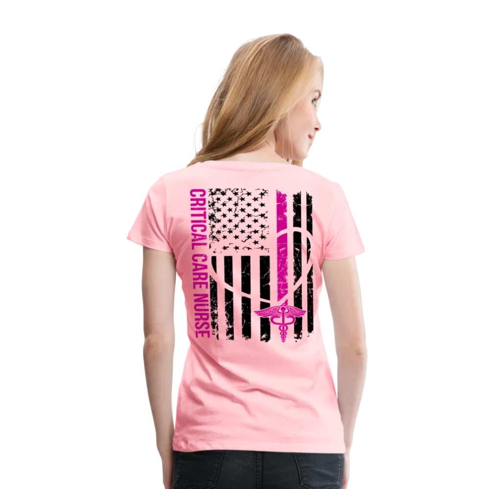 Critical Care Nurse Women’s Premium T-Shirt (CK1838)