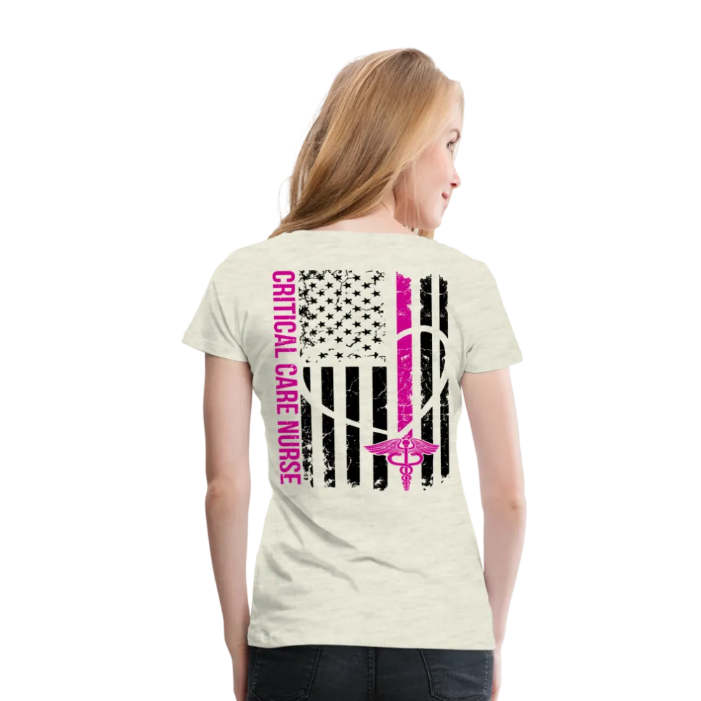 Critical Care Nurse Women’s Premium T-Shirt (CK1838)