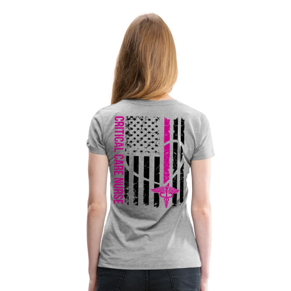Critical Care Nurse Women’s Premium T-Shirt (CK1838)