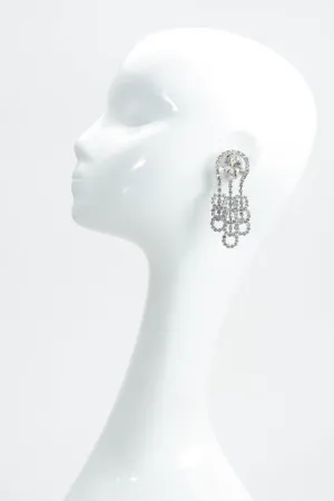 Crystal Bubble Fringe Earrings