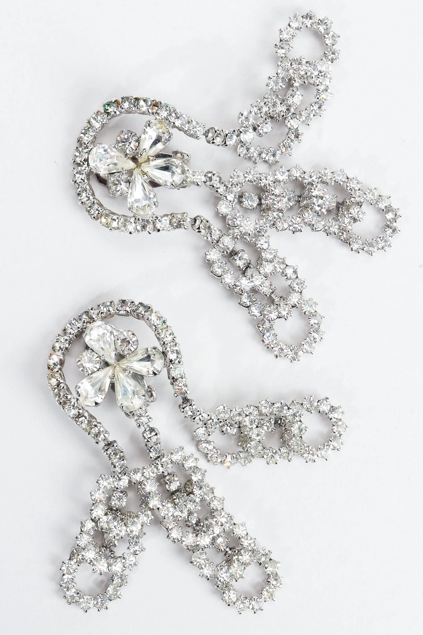 Crystal Bubble Fringe Earrings