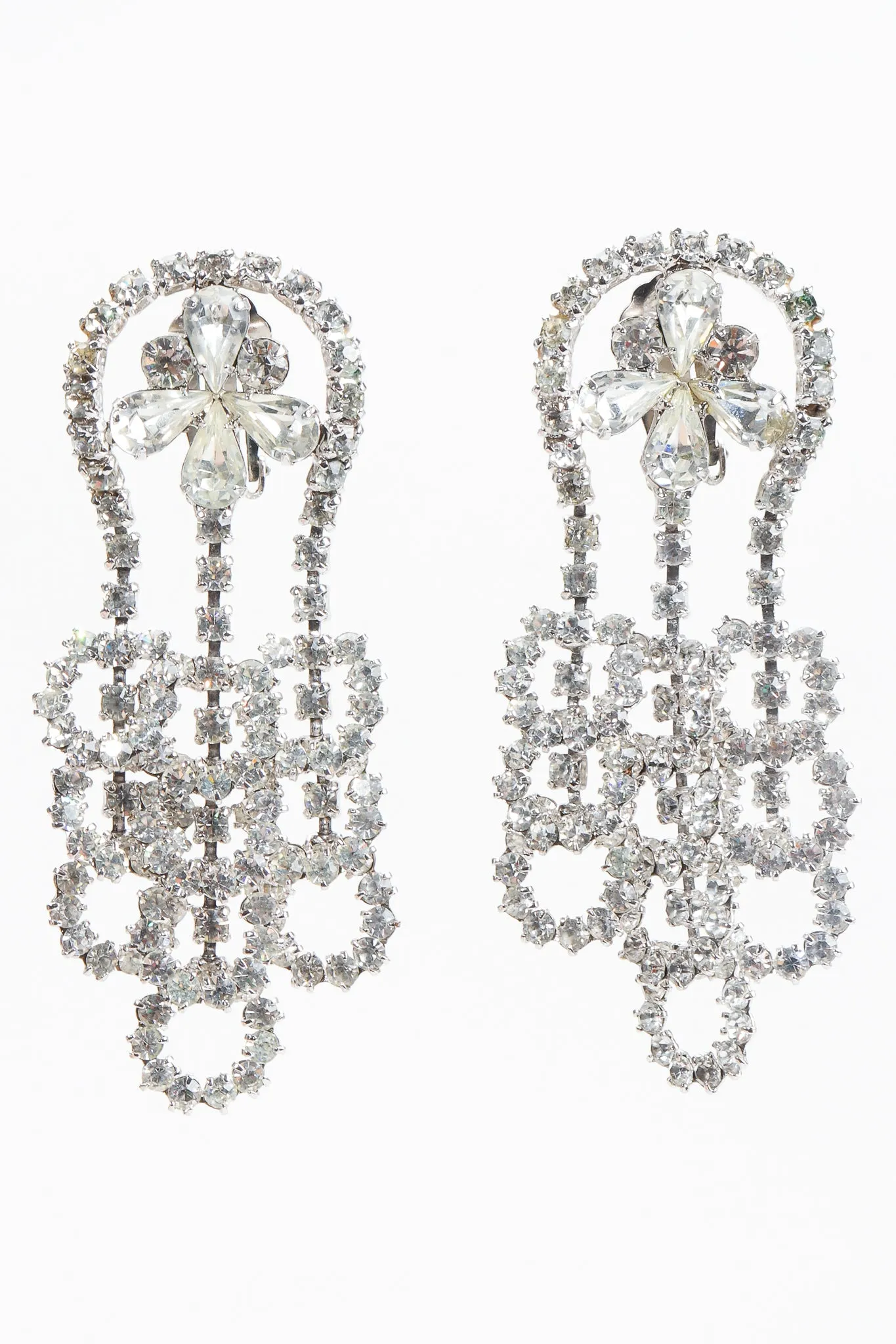 Crystal Bubble Fringe Earrings