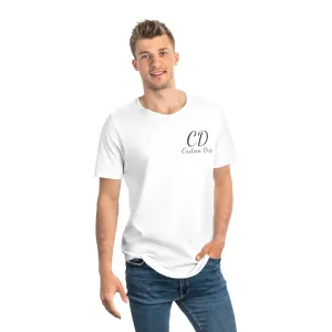 Custom Drips Men's Jersey Curved Hem Tee