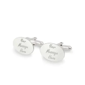 Custom Quote Engraved Cufflinks Personalized Men's Jewelry