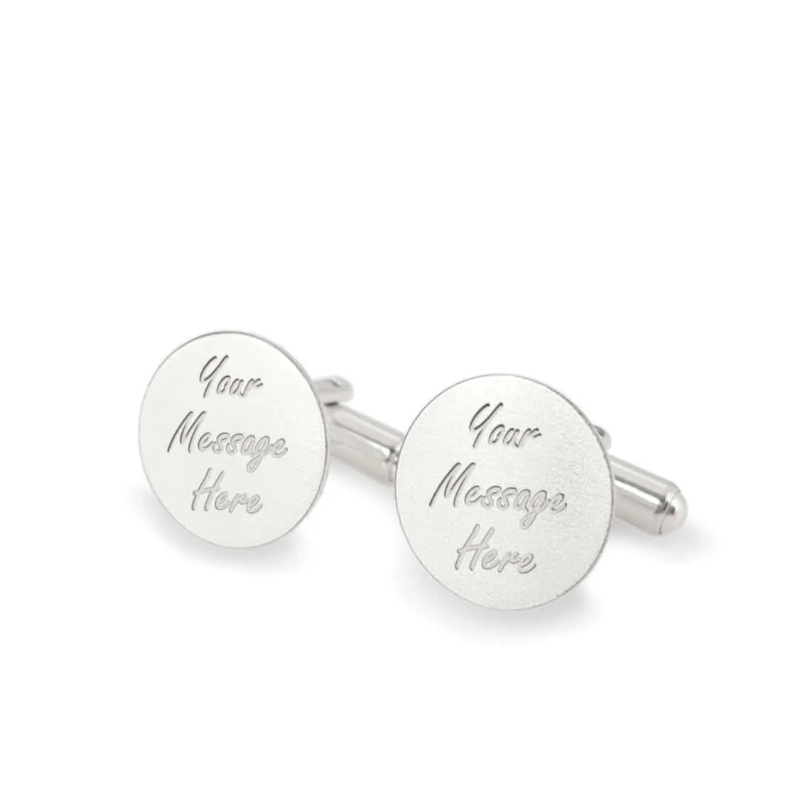 Custom Quote Engraved Cufflinks Personalized Men's Jewelry