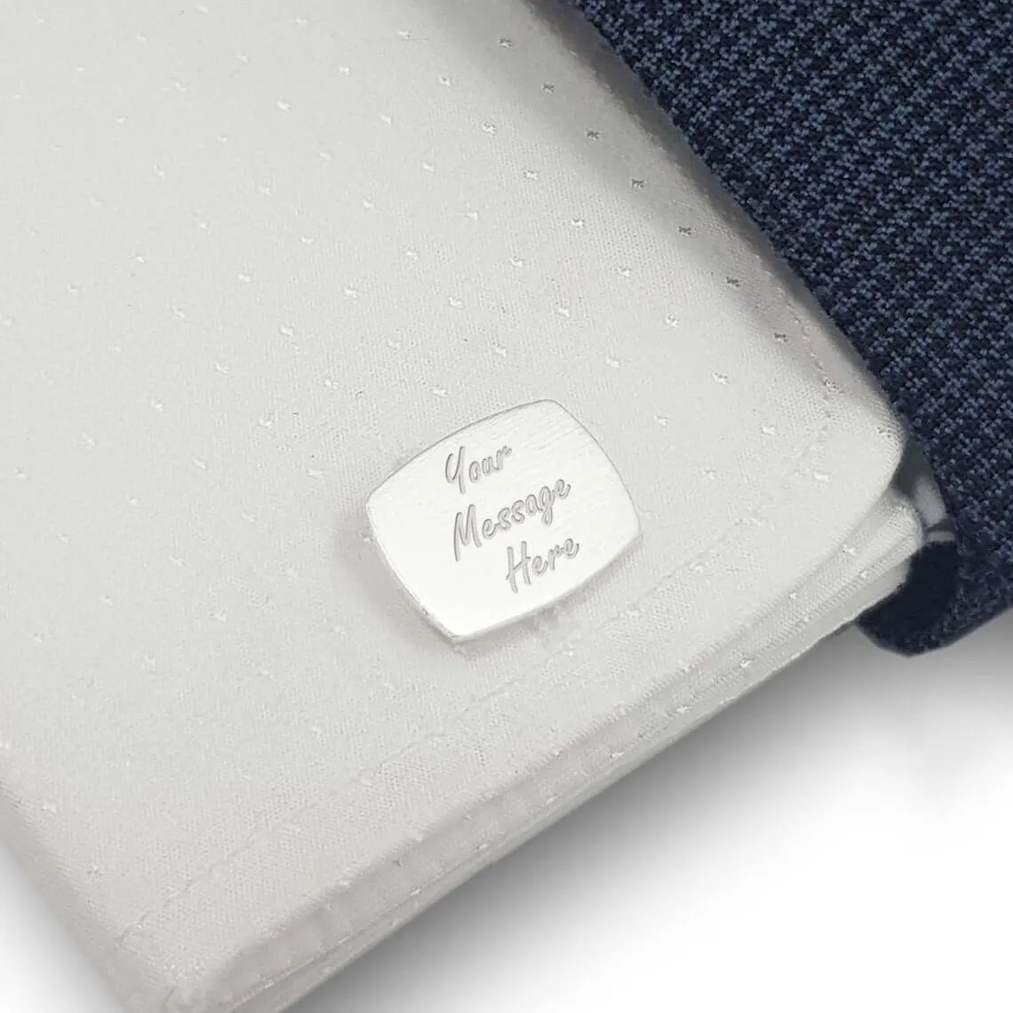 Custom Quote Engraved Cufflinks Personalized Men's Jewelry