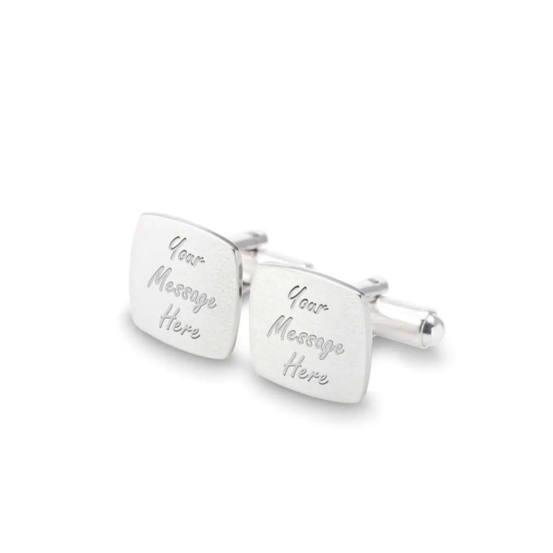 Custom Quote Engraved Cufflinks Personalized Men's Jewelry