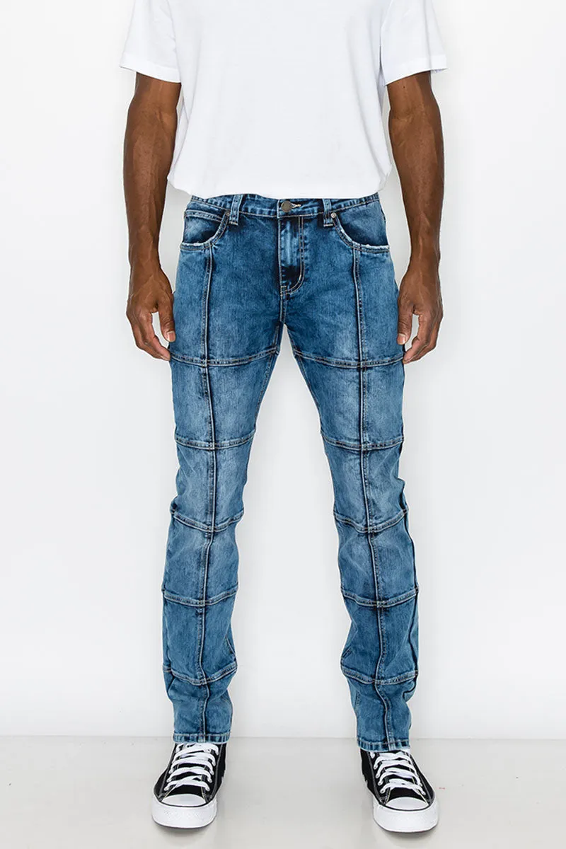 Cut & Sew Denim Jeans