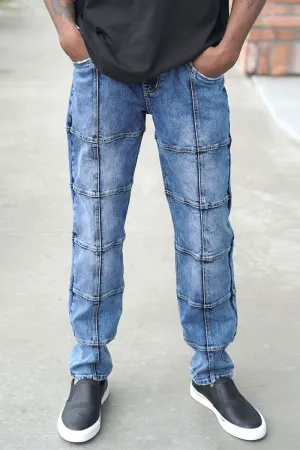 Cut & Sew Denim Jeans