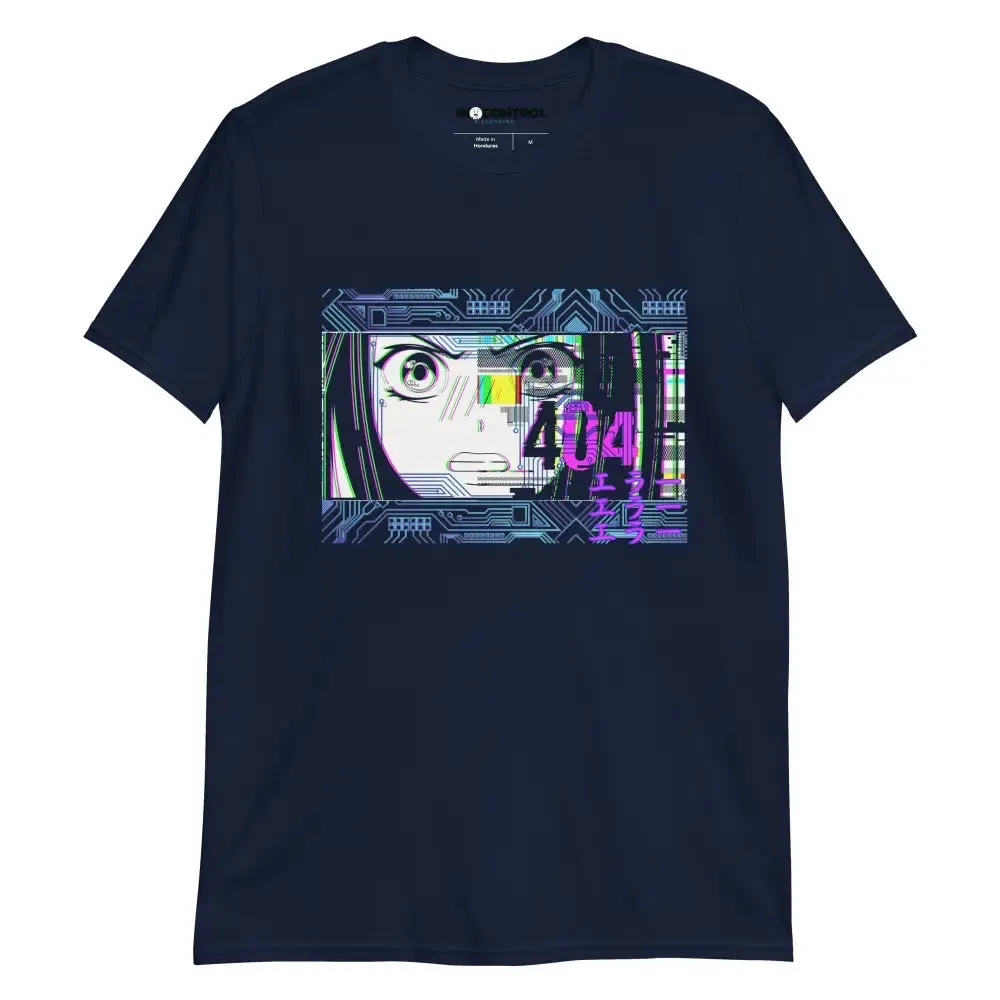 Cyberpunk Anime Glitch Unisex T-Shirt in Soft Durable Cotton
