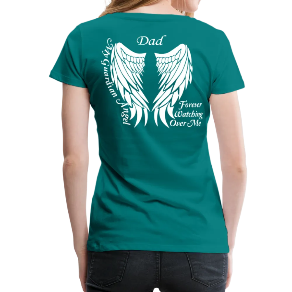 Dad Guardian Angel Women’s Premium T-Shirt (CK3563)
