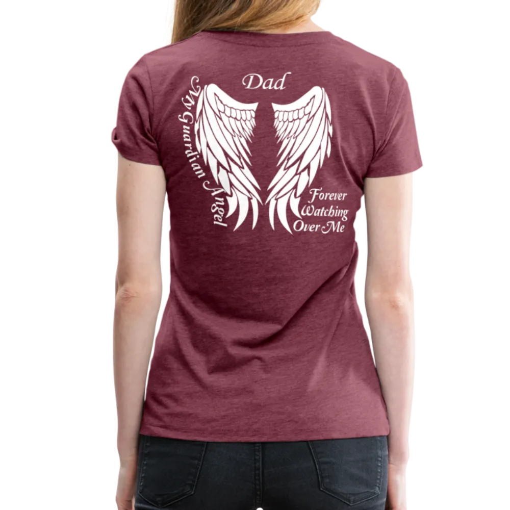 Dad Guardian Angel Women’s Premium T-Shirt (CK3563)