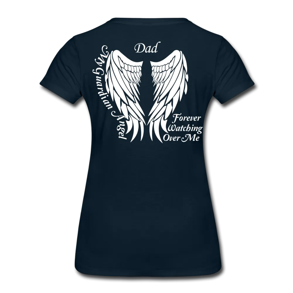 Dad Guardian Angel Women’s Premium T-Shirt (CK3563)