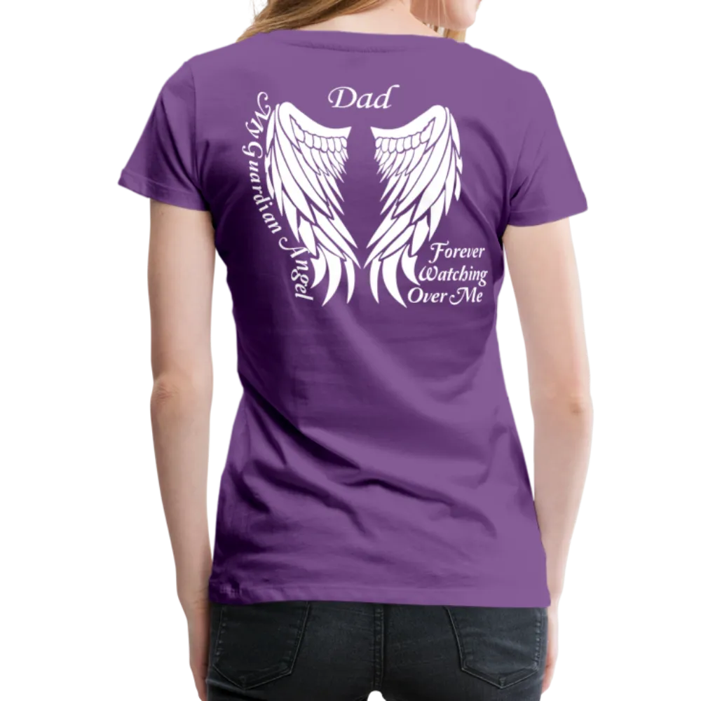 Dad Guardian Angel Women’s Premium T-Shirt (CK3563)