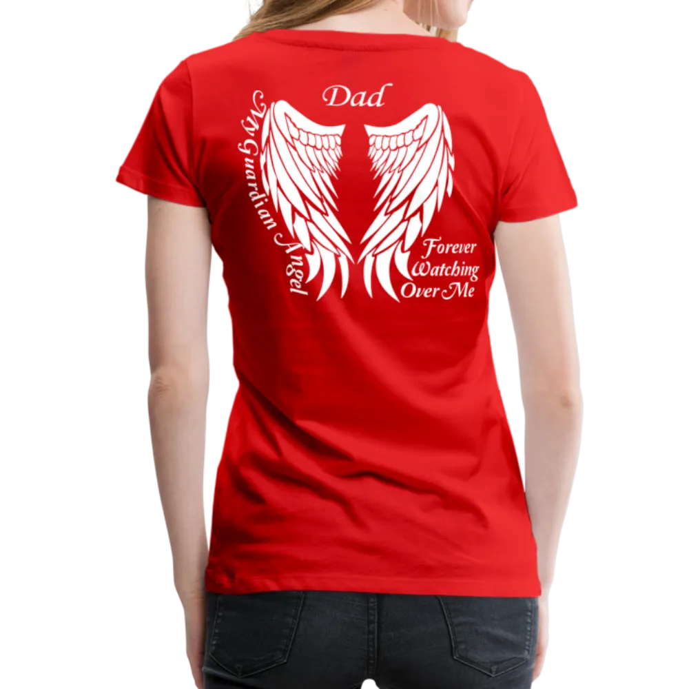 Dad Guardian Angel Women’s Premium T-Shirt (CK3563)