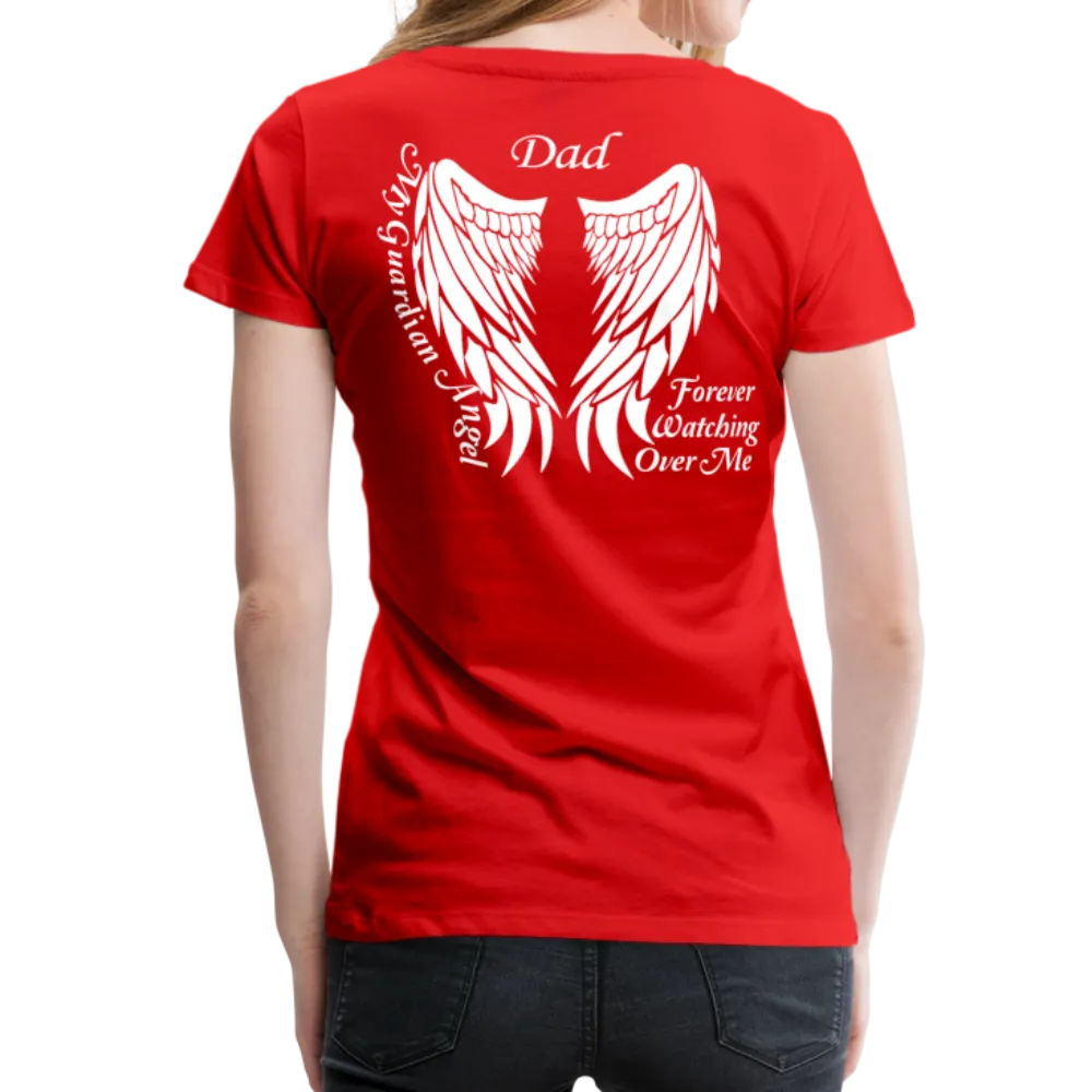 Dad Guardian Angel Women’s Premium T-Shirt (CK3563)