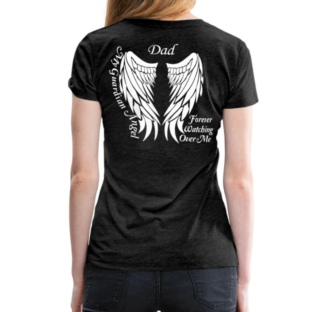 Dad Guardian Angel Women’s Premium T-Shirt (CK3563)