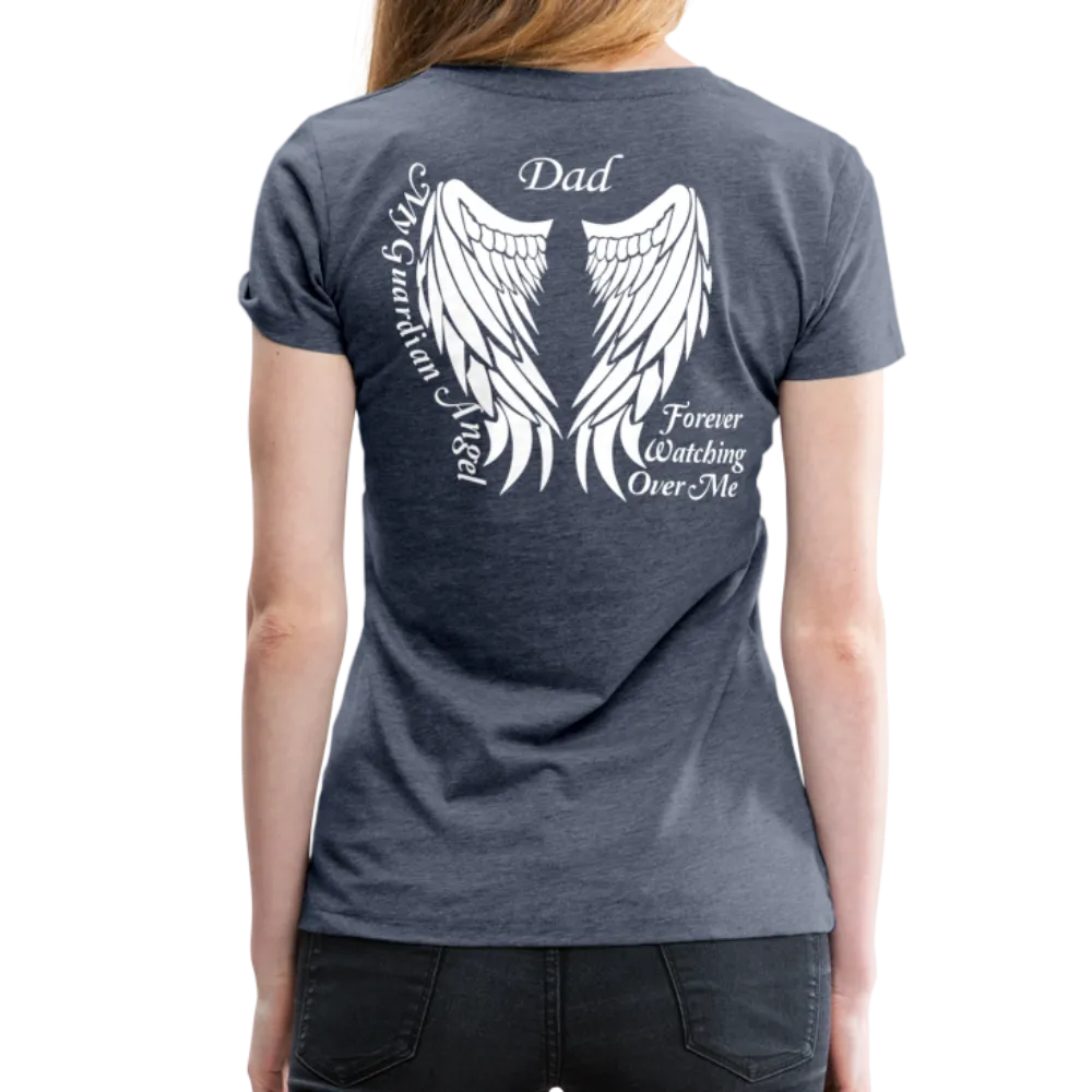Dad Guardian Angel Women’s Premium T-Shirt (CK3563)