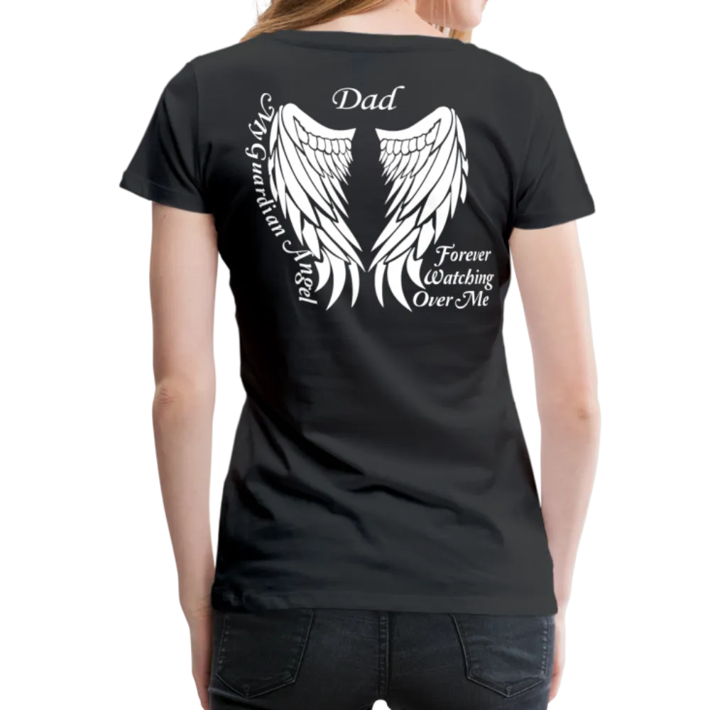 Dad Guardian Angel Women’s Premium T-Shirt (CK3563)