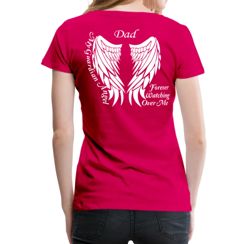 Dad Guardian Angel Women’s Premium T-Shirt (CK3563)