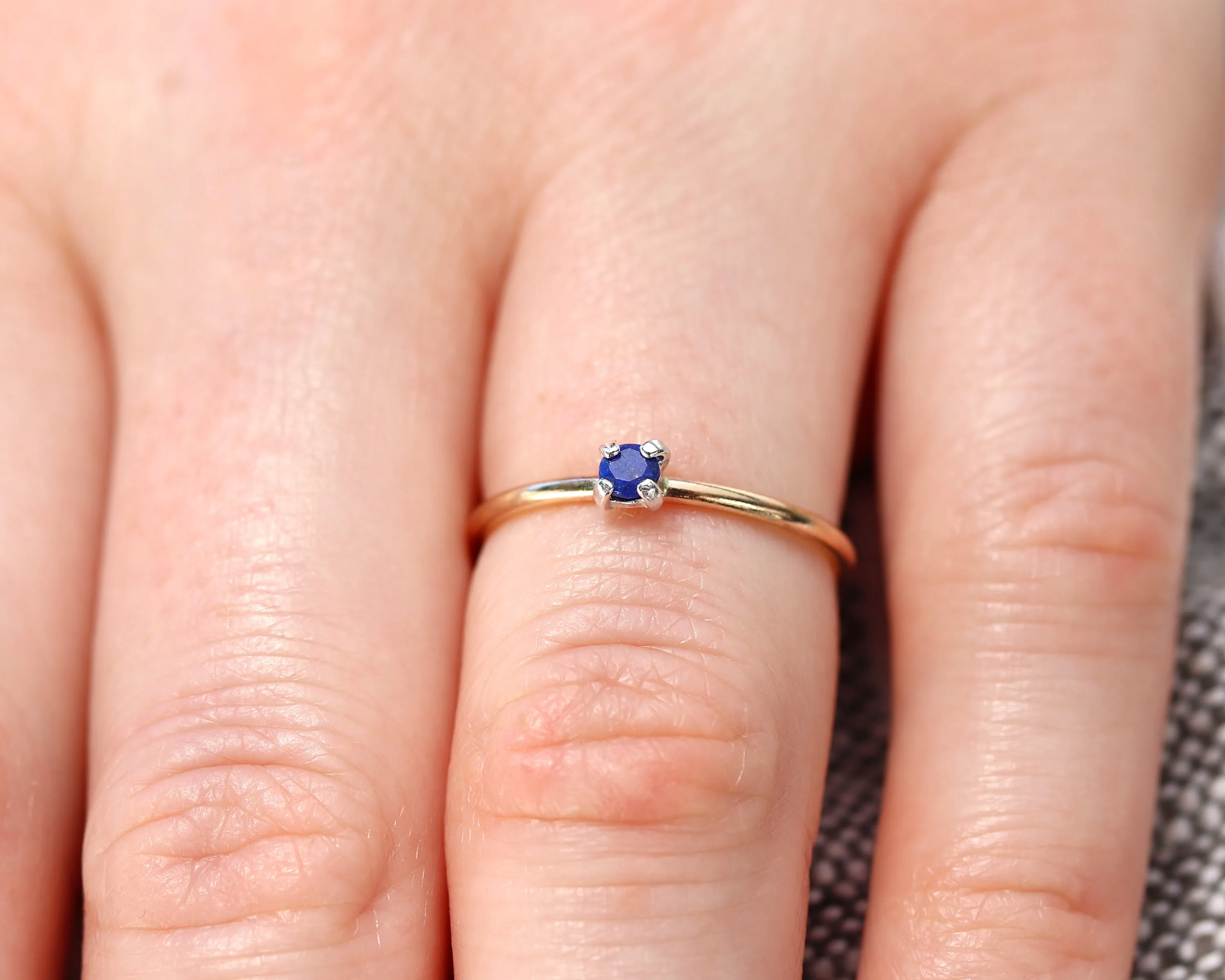 Dainty Lapis Lazuli Ring