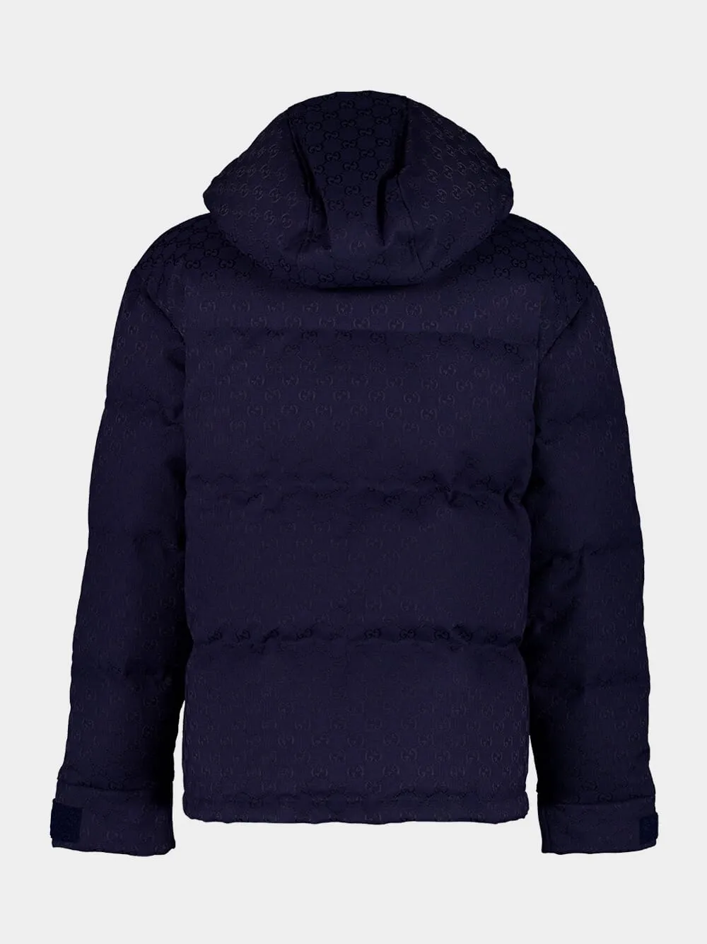 Dark Blue GG Canvas Down Jacket