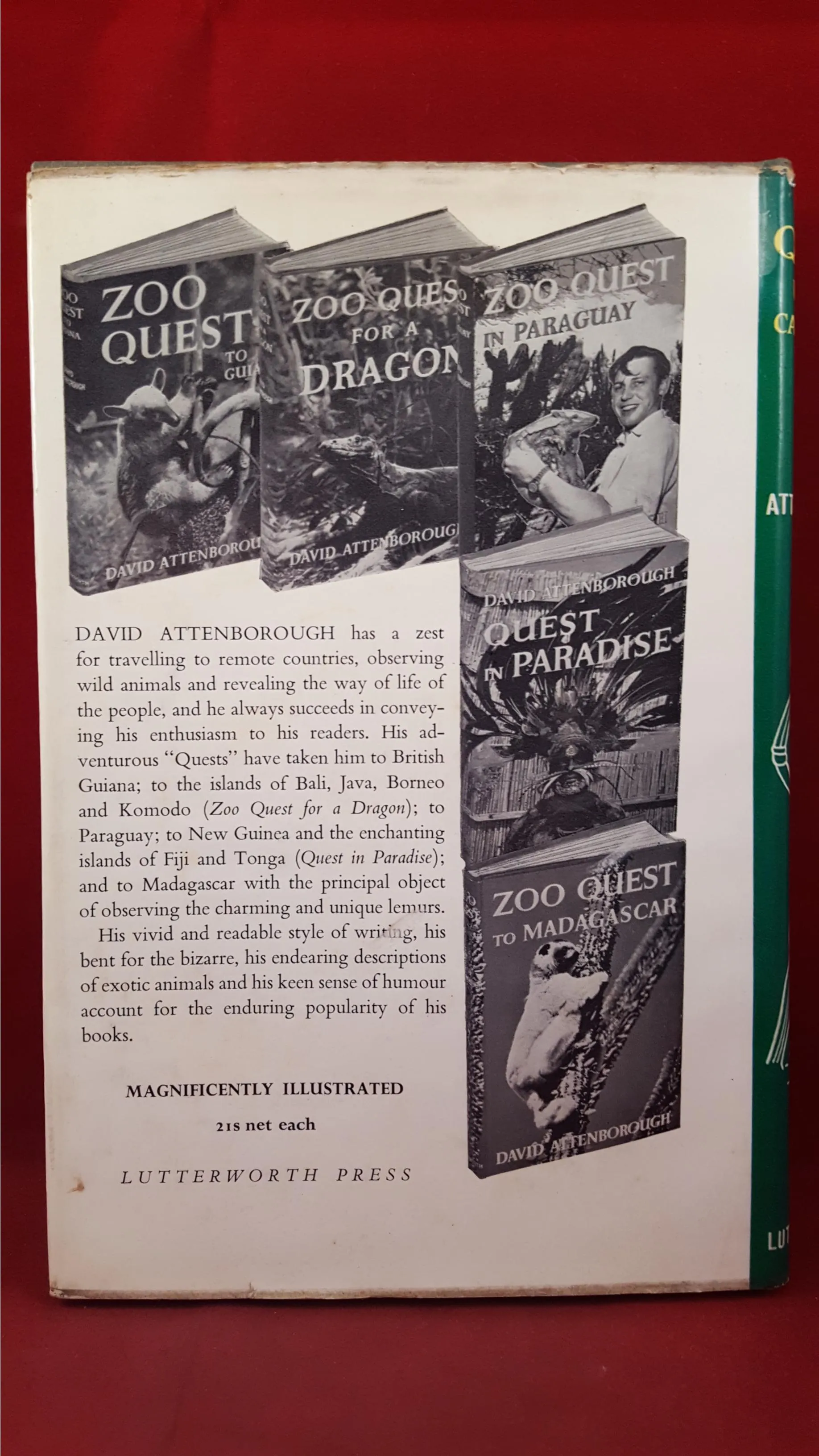 David Attenborough - Zoo Quest In Paraguay - 1959 & Quest - 1963, First Editions