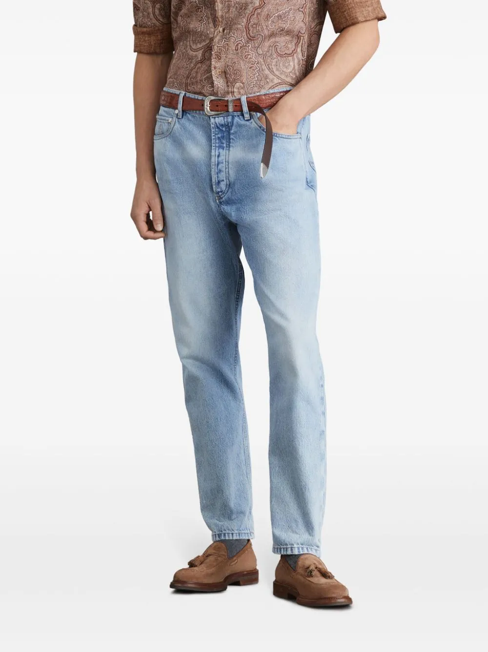 Denim cotton jeans