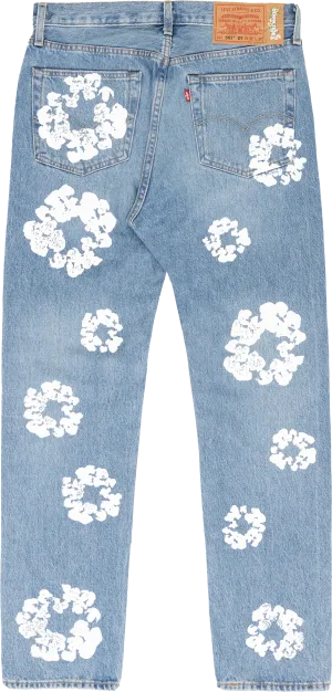 Denim Tears "The Cotton Wreath" Jeans Light Wash