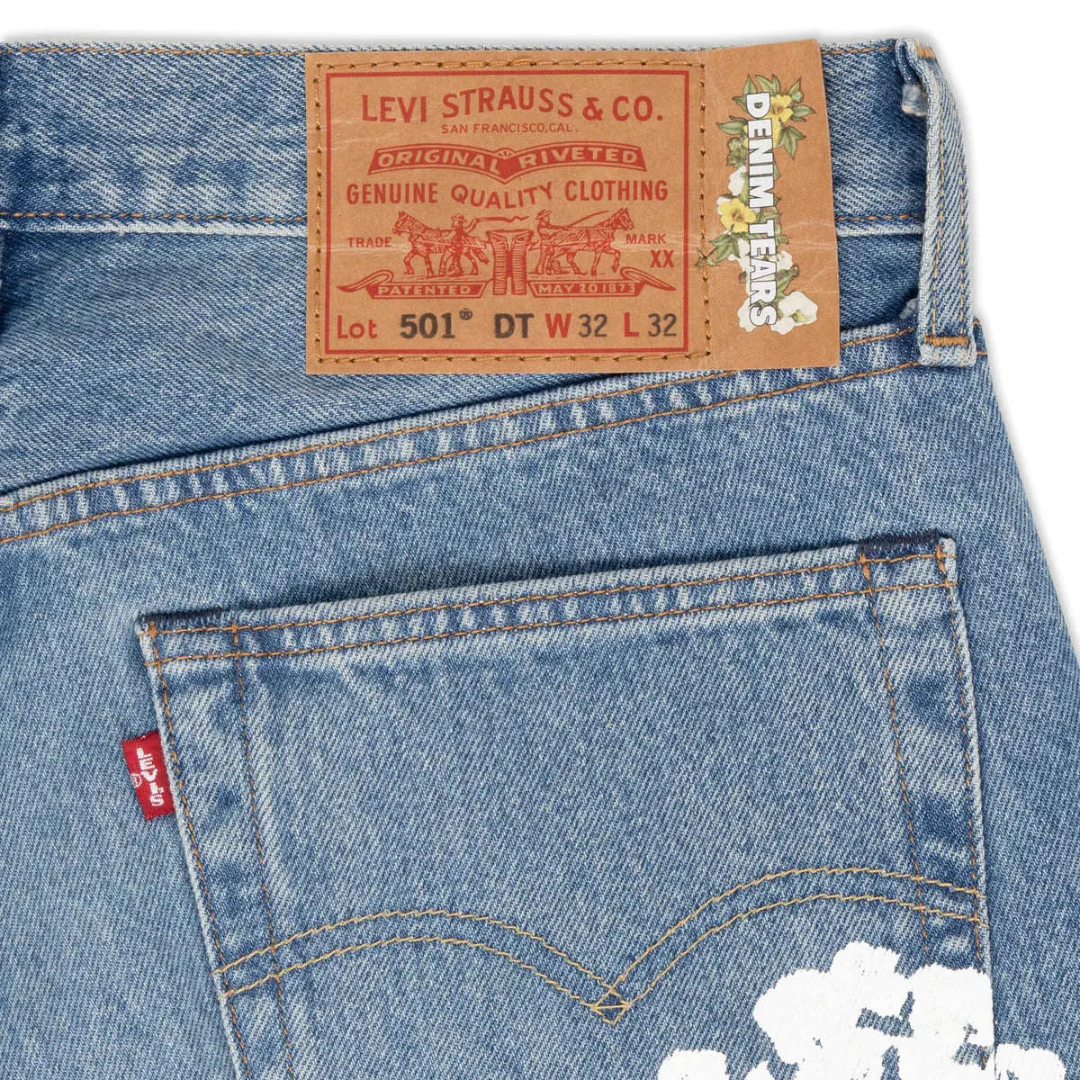 Denim Tears "The Cotton Wreath" Jeans Light Wash