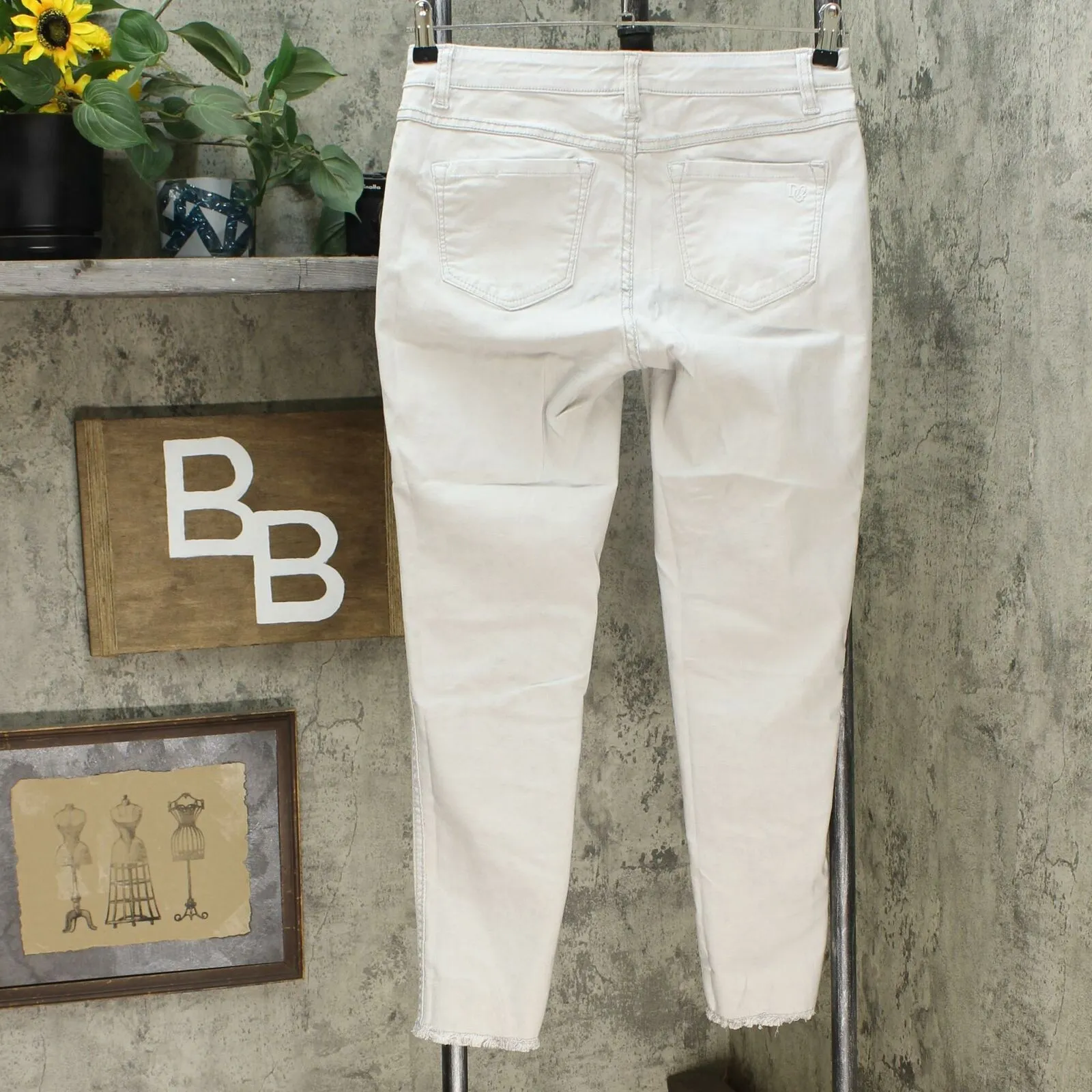 DG2 by Diane Gilman Women's Petite Reversible Twill Pull On Skinny Jeans