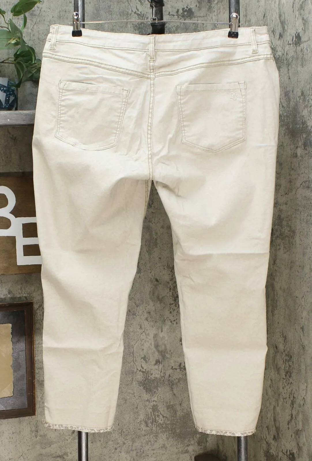DG2 by Diane Gilman Women's Petite Reversible Twill Pull On Skinny Jeans