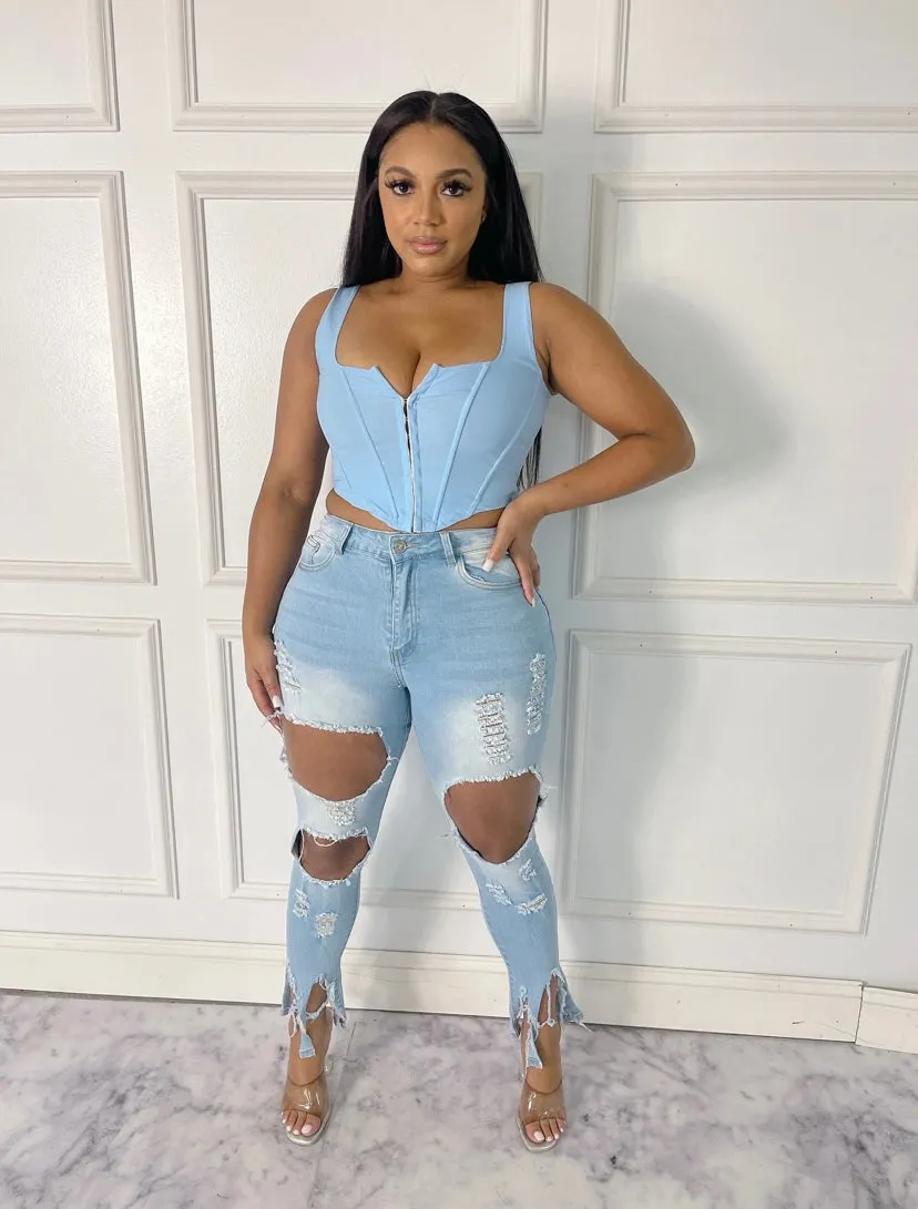 Distressed Jeans